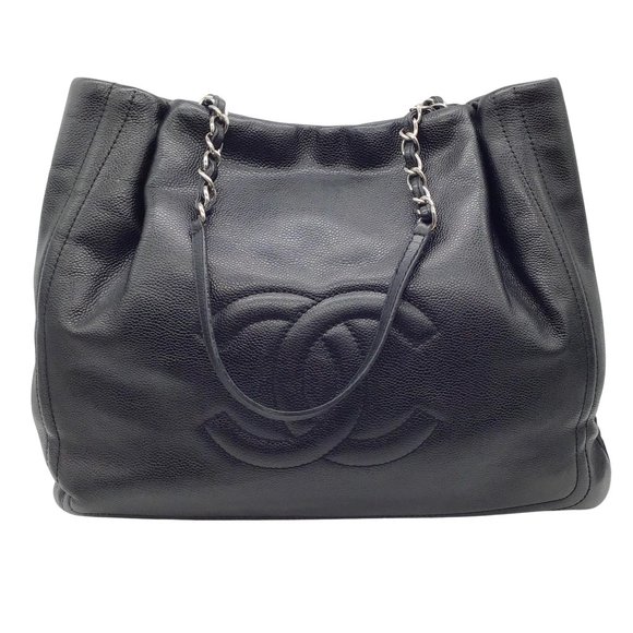 Chanel Black Caviar Leather Timeless Tote Bag - Picture 1 of 7